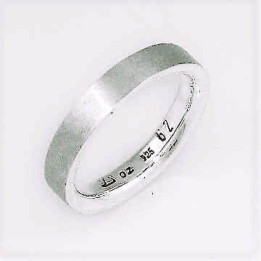 Bague Alliance Argent Homme