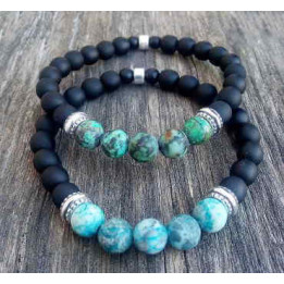 Black Ceramic Pearl Bracelet