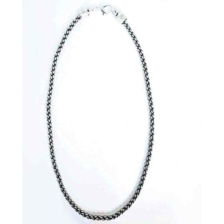 Snake Chain Necklace Silver