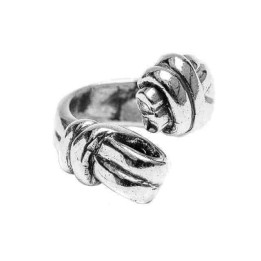 Twin Knot Silver Ring