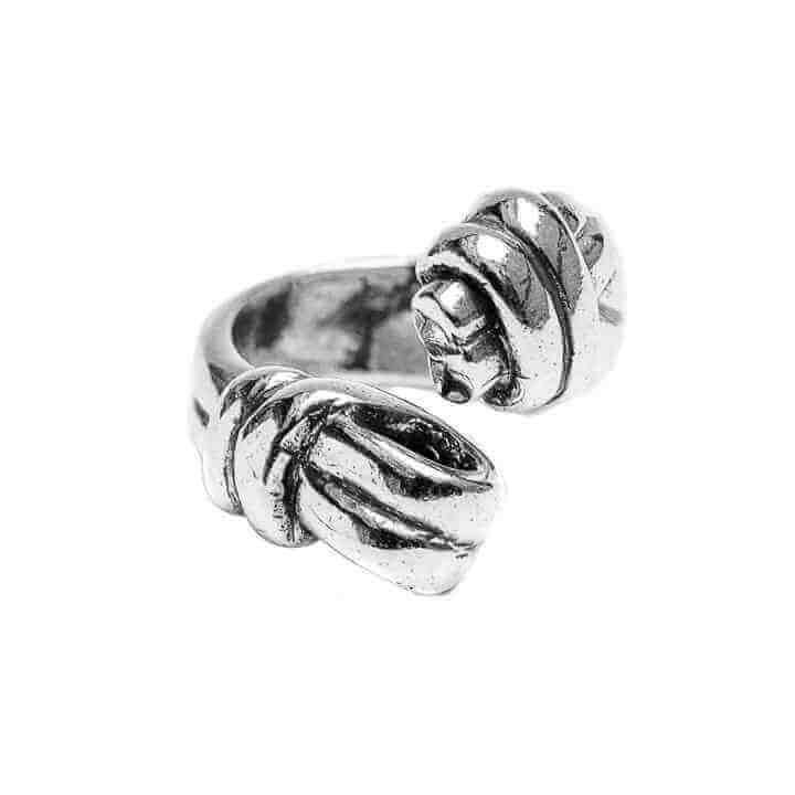 Bague Argent Double Nœud