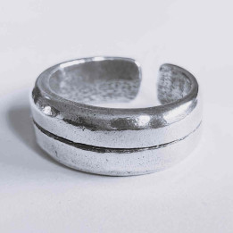 Anillo Ajustable Plata Mate | XXL Hardwear