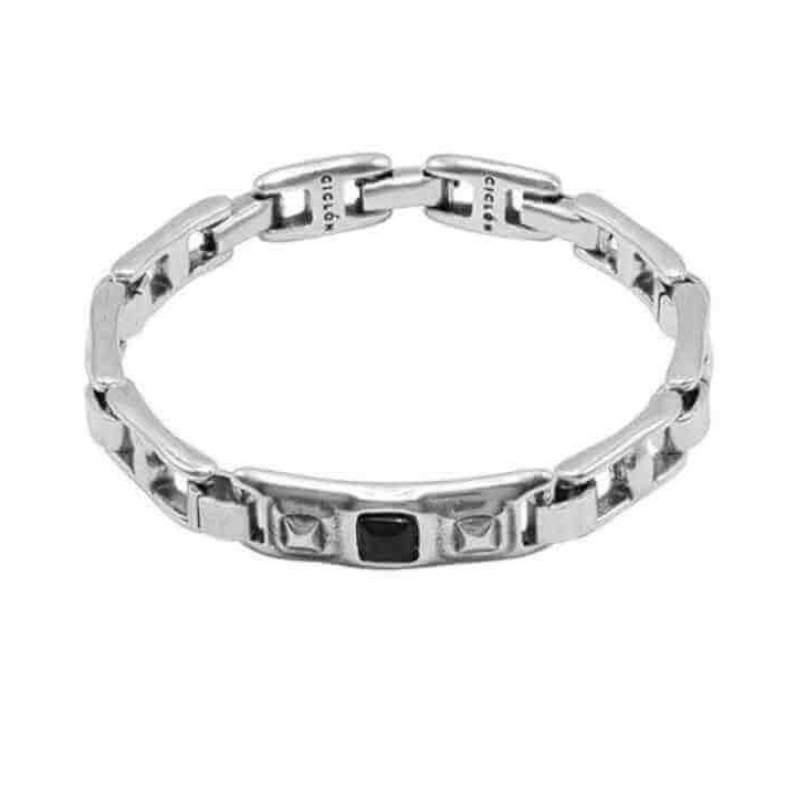 Elegantes Kettenarmband Schwarzes Kernstueck