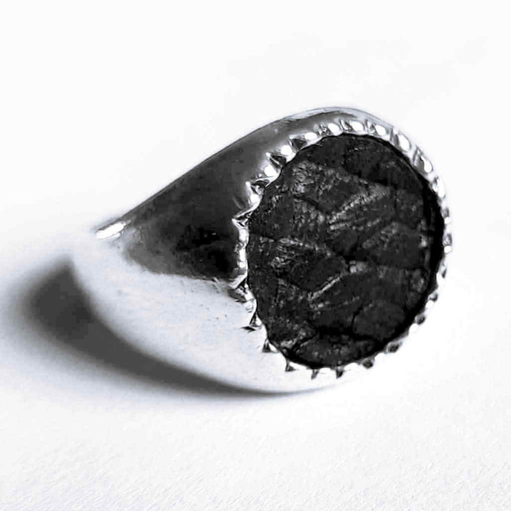 Runder Schwarzer Siegelring
