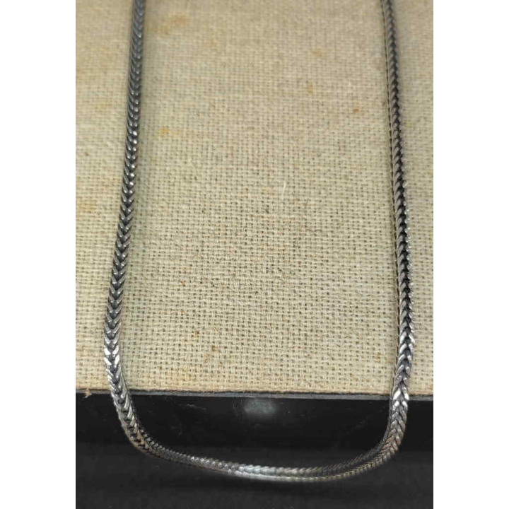 Silver Foxtail Chain Necklace
