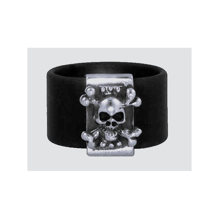 Bague Noire Skull | D’OZ Homme
