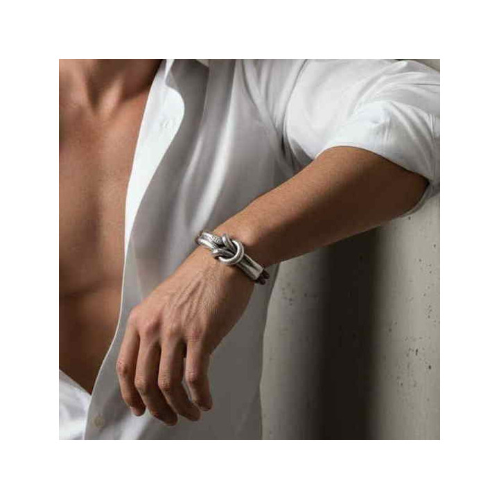 Bracelet Nœud Argenté