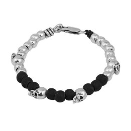 Totenkopf Skull Armband Keramikperlen