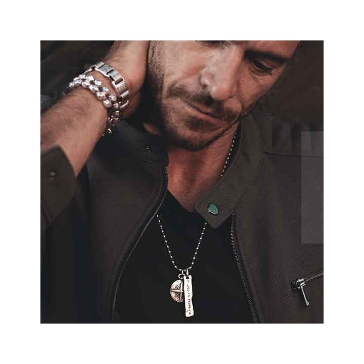 Collier Boussole Argent