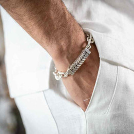 Statement-Armband mit Gliederkette