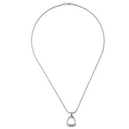 Necklace Stirrup Pendant Silver