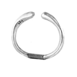 Rigid Silver Bangle | b&g