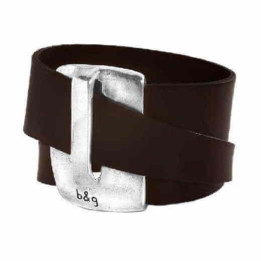 Breites Leder Manschetten Armband
