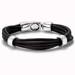 Multi-Strand Leather Bracelet Separator Charms