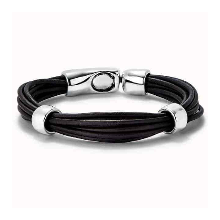 Bracelet Cordones Cuir Plusieurs Lanières