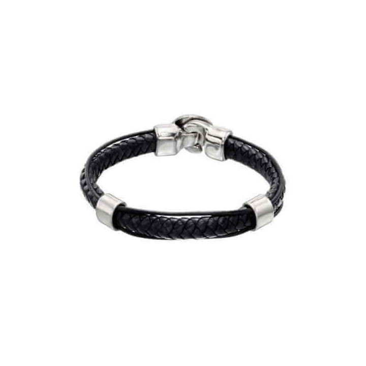 Braided Leather Snake Bracelet